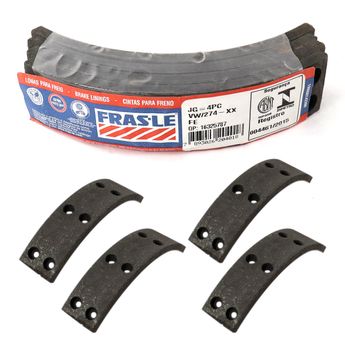 LONA DE FREIO MEDIDA 2X VOLKSWAGEN PARATI G1 G2 G3 DE 1983 A 2005