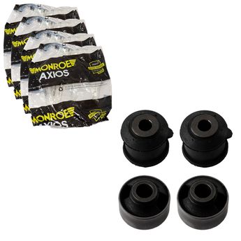 KIT 4  BUCHAS DA BANDEJA DIANTEIRA FIT 2004 A 2008