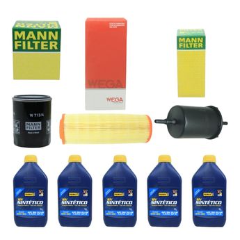 KIT TROCA DE ÓLEO ECOSPORT 2.0 2003 A 2008 5W30 BARDAHL SINTÉTICO