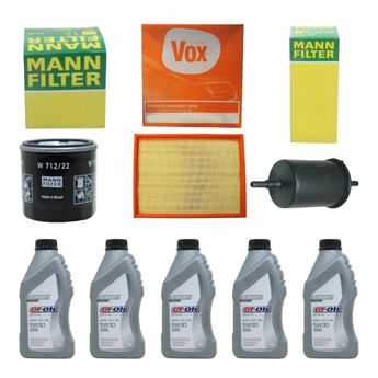 KIT TROCA DE ÓLEO ZAFIRA 2.0  2001 A 2012 5W30 GT-OIL SINTÉTICO