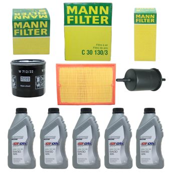 KIT TROCA DE ÓLEO VECTRA  2.0/2.4  8V ELEGANCE/ELITE/GT/GTX 2006 A 2011 5W30 GT-OIL SINTÉTICO