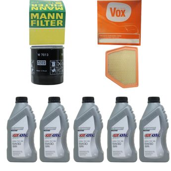 KIT TROCA DE ÓLEO CAPTIVA 2.4 2008 A 2010 5W30 GT-OIL SINTÉTICO