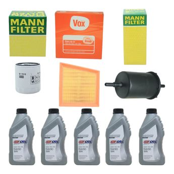 KIT TROCA DE ÓLEO ECOSPORT 2.0 2012 A 2016 5W30 GT-OIL SINTÉTICO