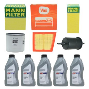 KIT TROCA DE ÓLEO KA 1.5 SIGMA 4 CILINDROS 2016 A 2021 5W30 GT-OIL SINTÉTICO