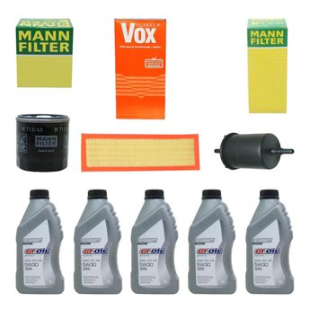 KIT TROCA DE ÓLEO KA 1.0 ROCAM FLEX 2007 A 2012 5W30 GT-OIL SINTÉTICO