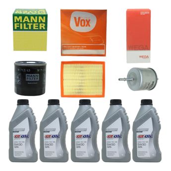 KIT TROCA DE ÓLEO KA 1.0 ROCAM GASOLINA 2000 A 2006 5W30 GT-OIL SINTÉTICO