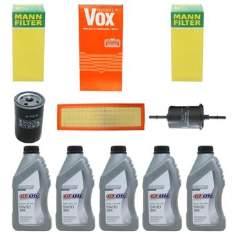 KIT TROCA DE ÓLEO FIESTA 1.6 ROCAM 2002 A 2014 5W30 GT-OIL SINTÉTICO