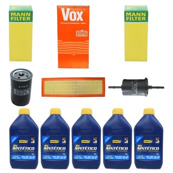 KIT TROCA DE ÓLEO FIESTA 1.6 ROCAM 2002 A 2014 5W30 BARDAHL SINTÉTICO