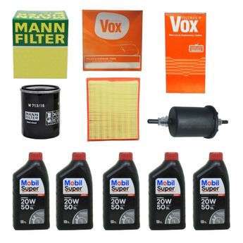 KIT TROCA DE OLEO  SIENA 1.6 16V MPI 1999 A 2000 20W50 MOBIL SUPER MINERAL
