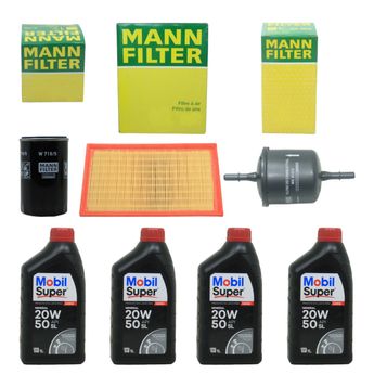 KIT TROCA DE OLEO PARATI SAVEIRO GOL 1.6 1.8 2.0 1997 A 2005 20W50 MOBIL MINERAL
