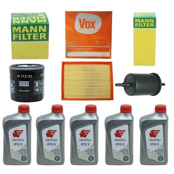 KIT TROCA DE ÓLEO ZAFIRA 2.0 2001 A 2012 5W30 IDEMITSU SINTÉTICO