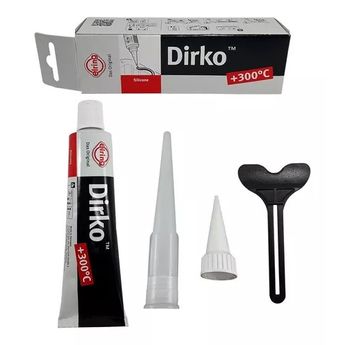 JUNTA COLA SILICONE PRETA ALTA TEMPERATURA