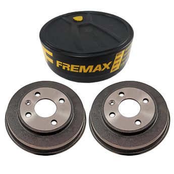 PAR TAMBOR DE FREIO TRASEIRO CHEVROLET PRISMA 1.0/1.4 DE 2013 A 2019