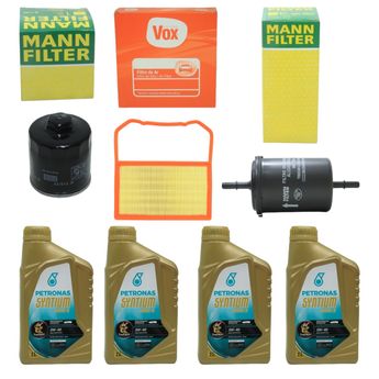 KIT TROCA DE OLEO  FOX 1.0 12V 2016 A 2022 5W40 PETRONAS SINTETICO