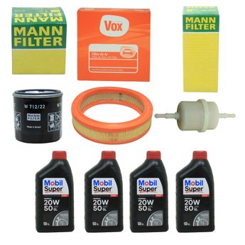 KIT TROCA DE OLEO  CHEVETTE 1.0 1.4 1.6 1973 A 1993 20W50 MOBIL SUPER MINERAL