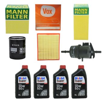 KIT TROCA DE OLEO  PALIO STRADA 1.0 1.5 1.6 8V FIASA 1996 A 2003 20W50 MOBIL SUPER MINERAL
