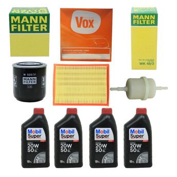 KIT TROCA DE OLEO  UNO 1300 1500 1600 CARBURADO 1983 A 1993 20W50 MOBIL MINERAL