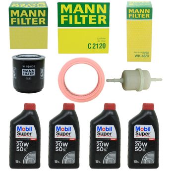 KIT TROCA DE OLEO  UNO 1050 1.0 MILLE FIASA 1983 A 1992 20W50 MOBIL MINERAL