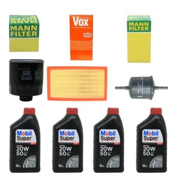 KIT TROCA DE OLEO GOL 1.0 8V  16V  AT DE 1997 A 2002 20W50 MOBIL MINERAL